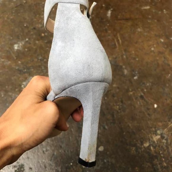 Stuart Weitzman Blue Strappy Heels - Picture 4 of 7